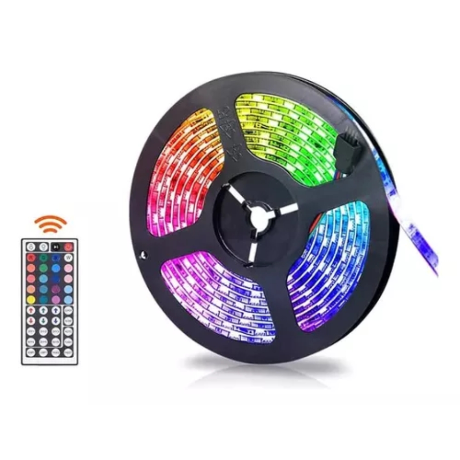 Cinta Led Rgb 5Mts - Control 44Botones